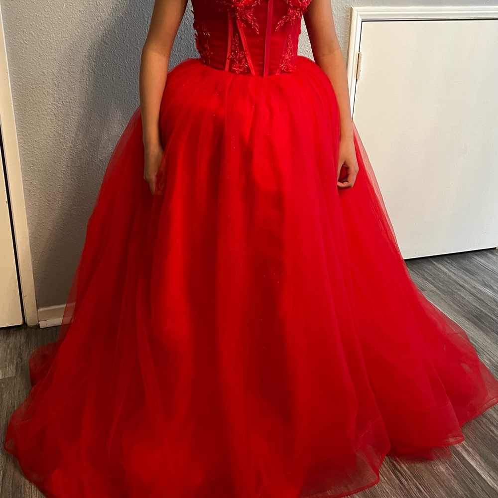 Elegant Red ball gown